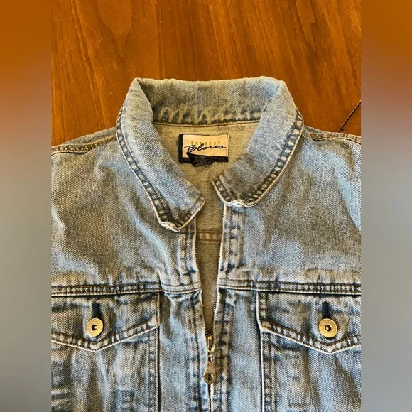Vintage Express Bleus Denim Jacket 90s - Picture 2 of 6